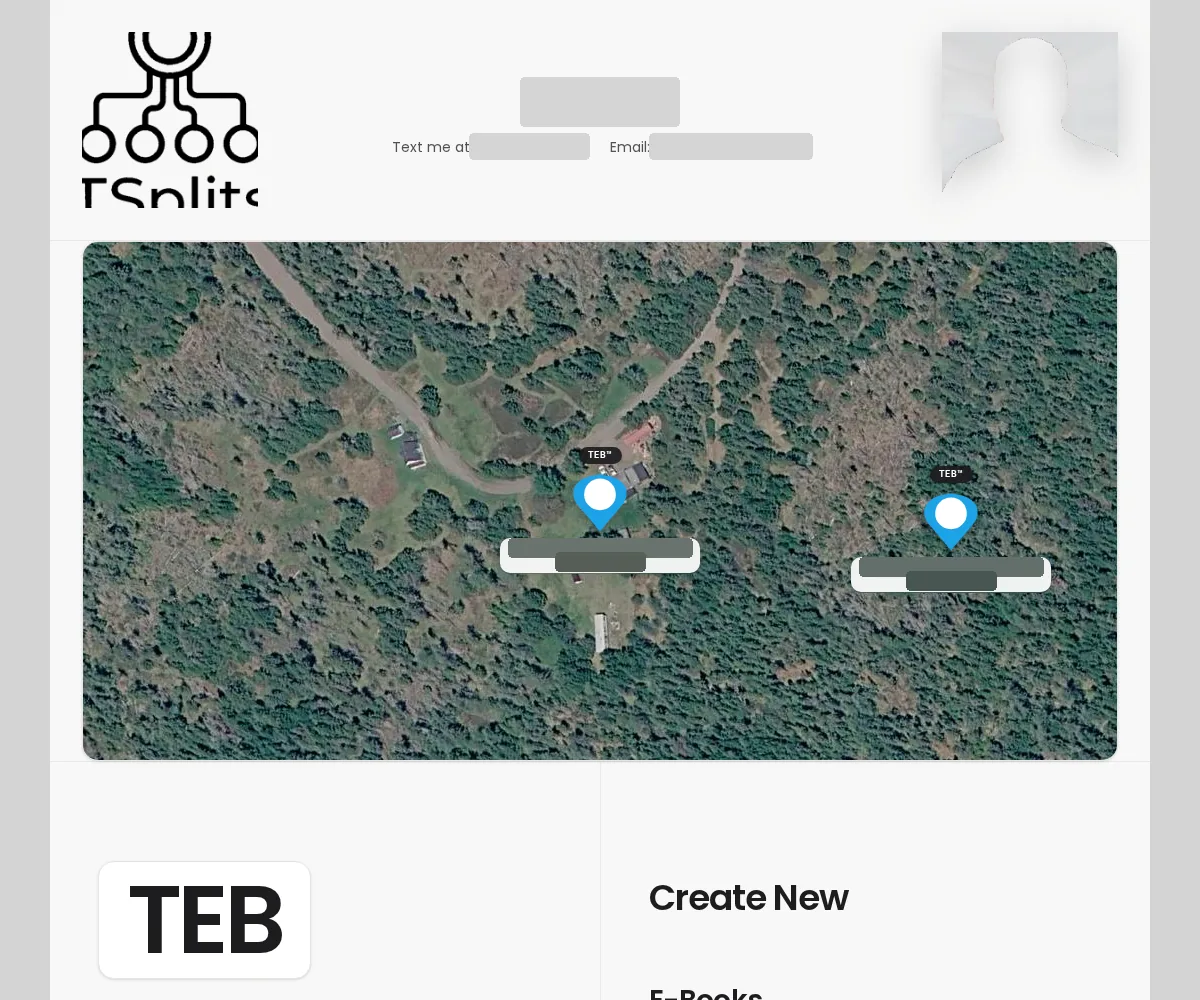 Live Mapsite example 1 of 4, with personal details hidden
